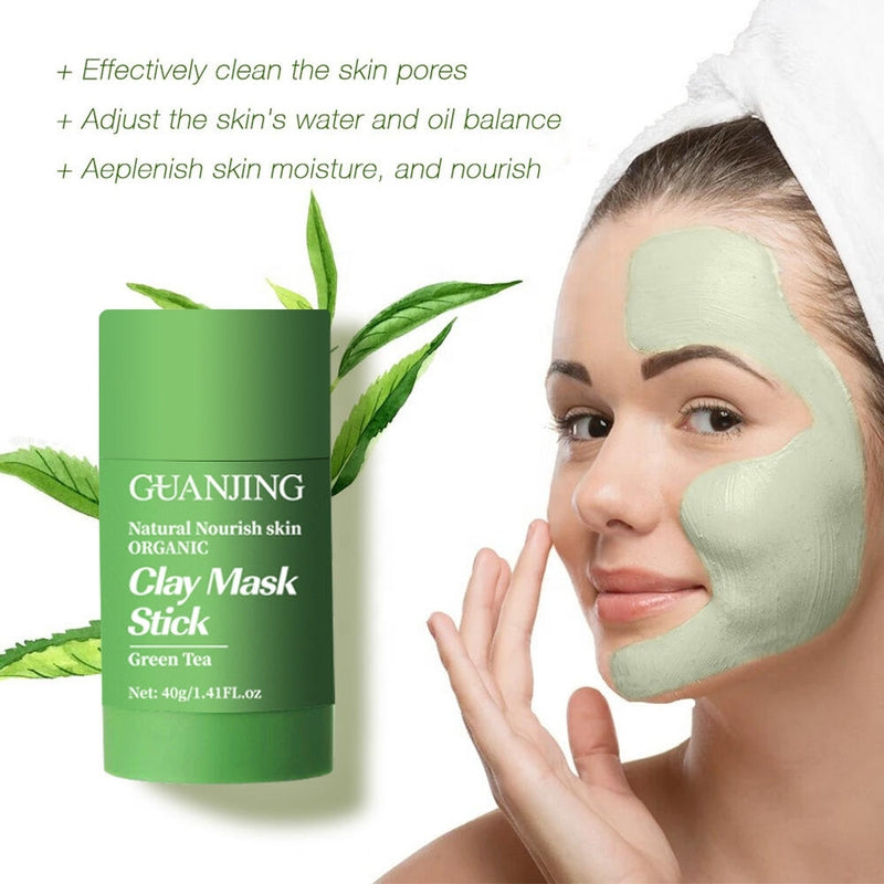 Pack Massajador Facial e Máscara de Chá Verde