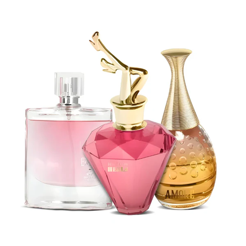 Pack de 3 Perfumes Femininos